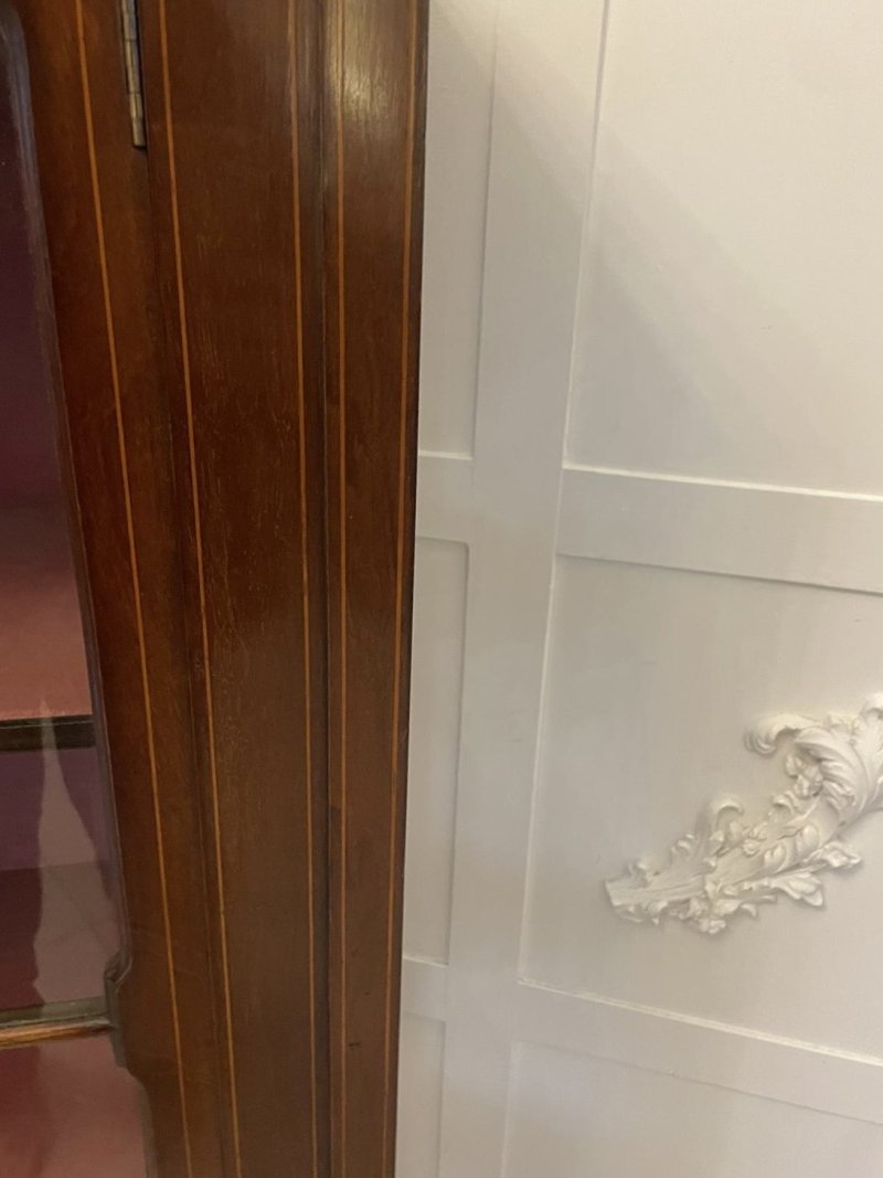 Antique Edwardian Quality Mahogany Inlaid Display Cabinet - Image 7